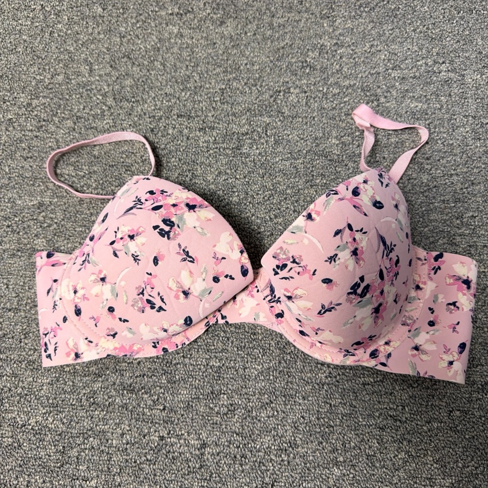 Lucky Brand Pink Floral Bra